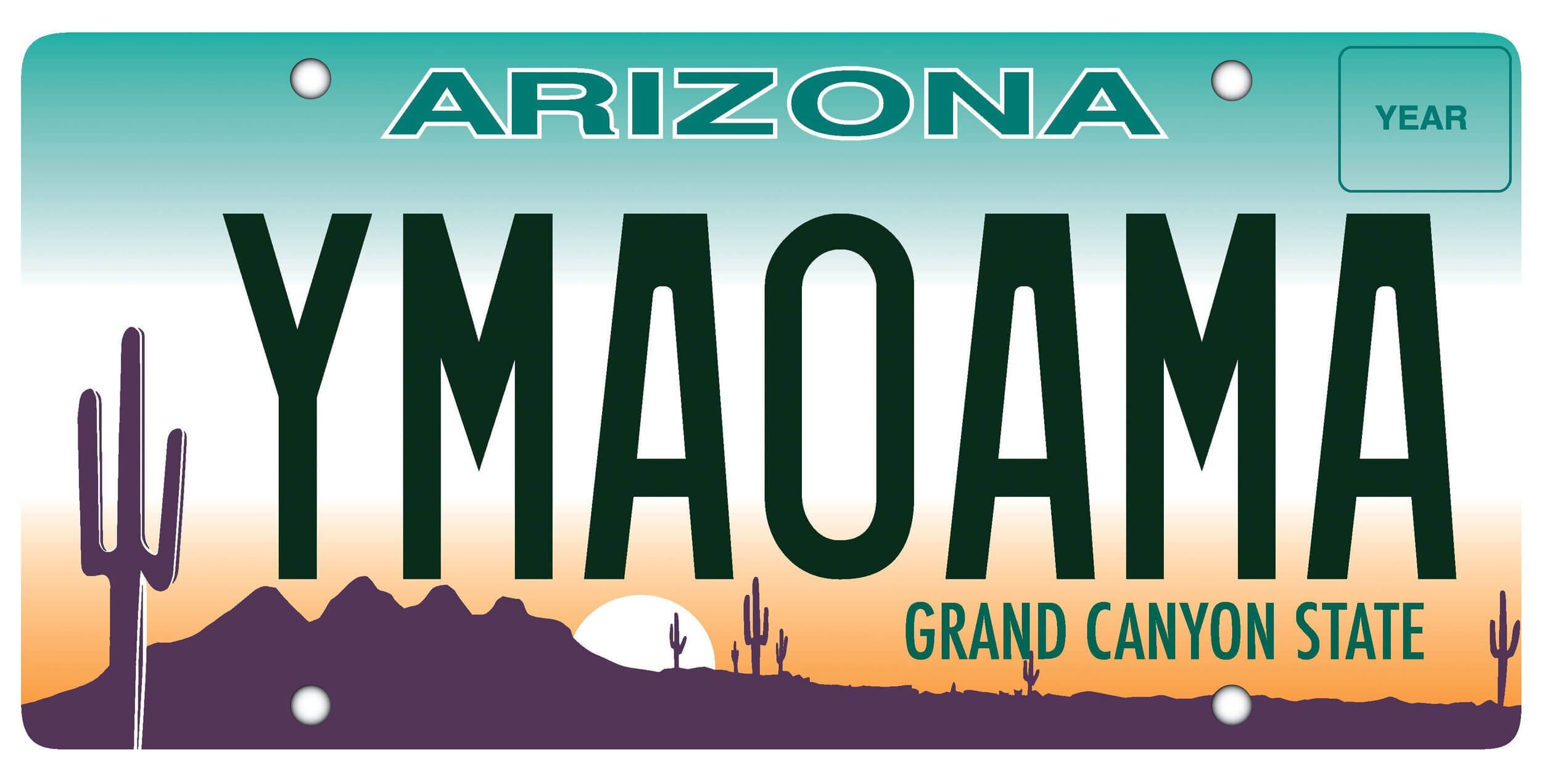 Arizona license plate