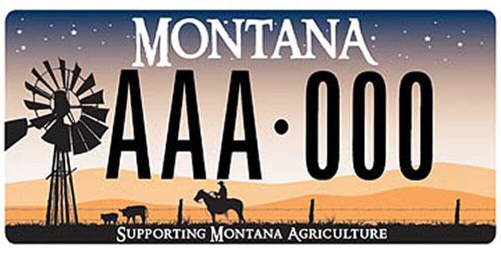 Montana license plate