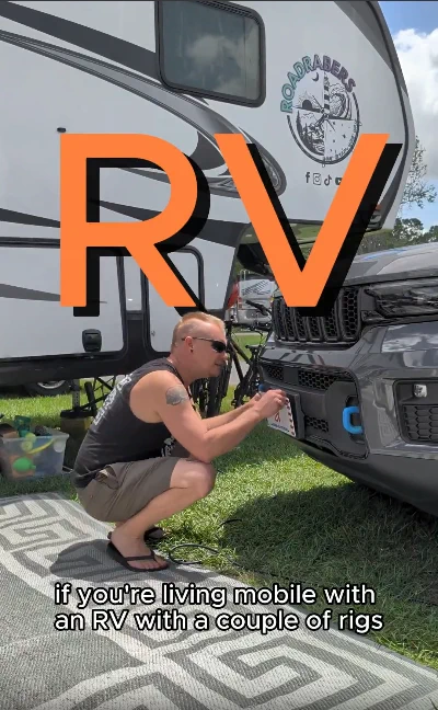 Dirt Legal customer with their registered motorhome