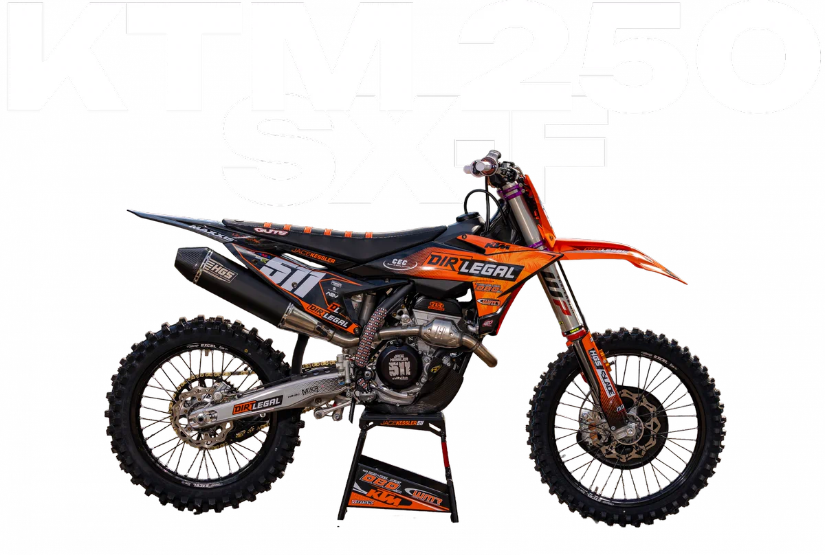 The WMR Competition-built KTM 250SXF the team races